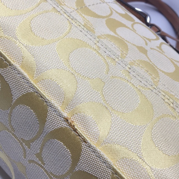 COACH Hampton Signature Carryall Satchel F13068 - Picture 15 of 16